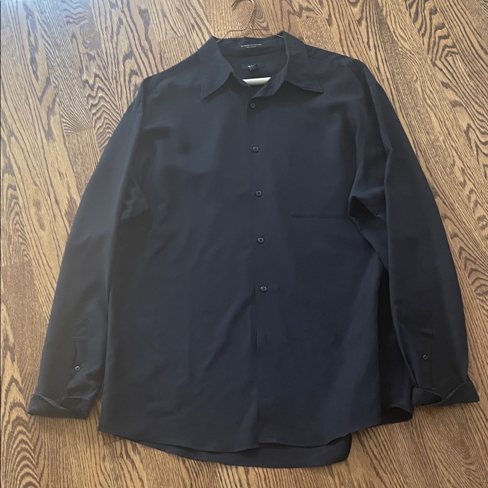 Alfani Men's Dark Blue Casual Button Down Shirt